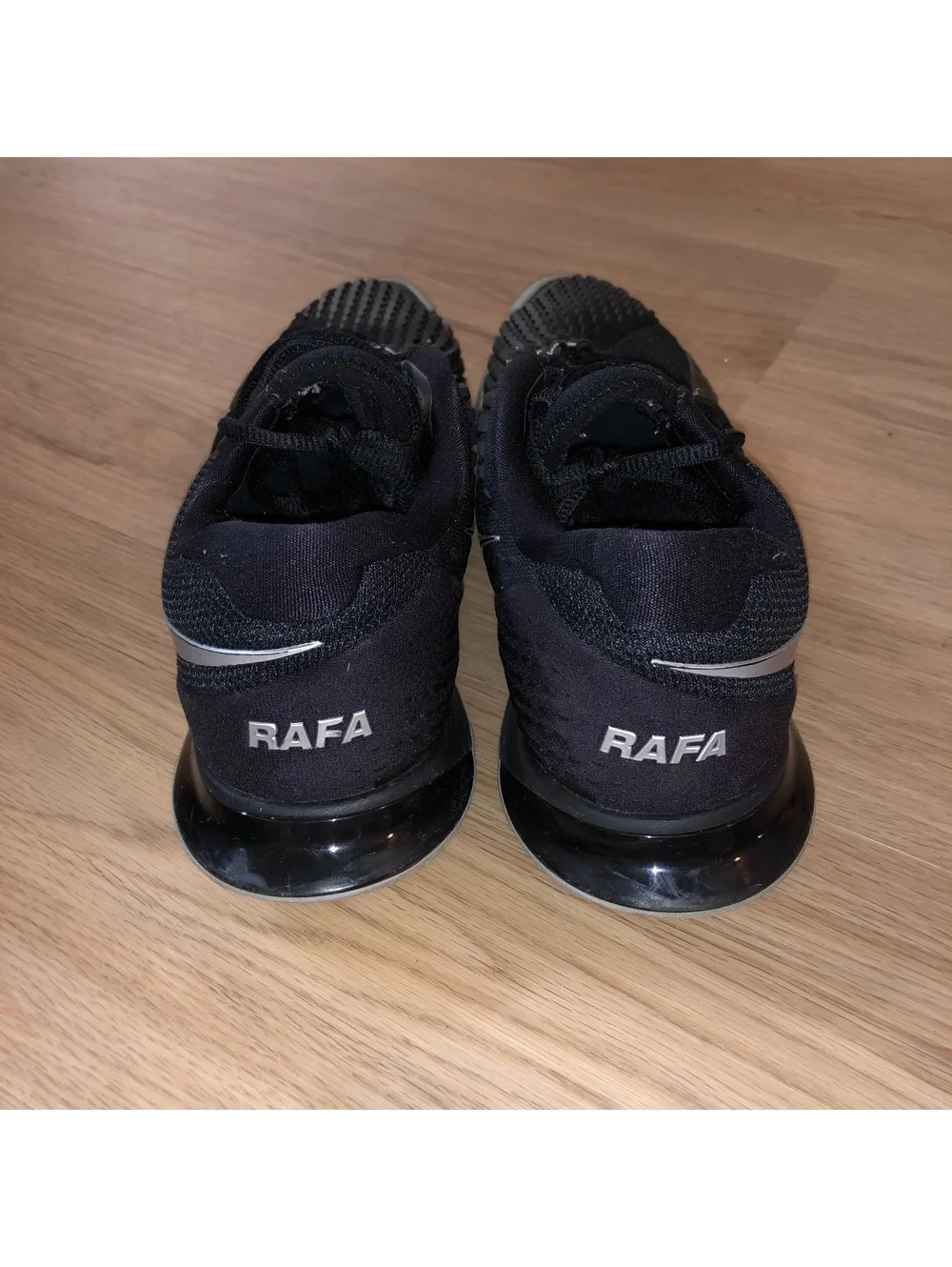 NIKE RAFA VAPOR CAGE 4 METALLIC BLACK TENNIS SHOES RAFAEL NADAL MENS SIZE 10